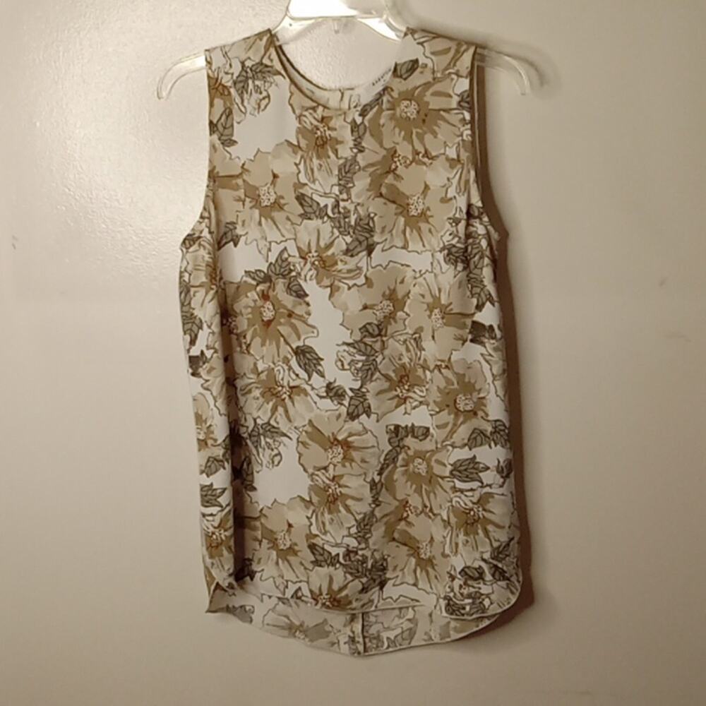 Balaton Women's Medium Floral Sleeveless long Tank. Dressy,Professional, Comfy.